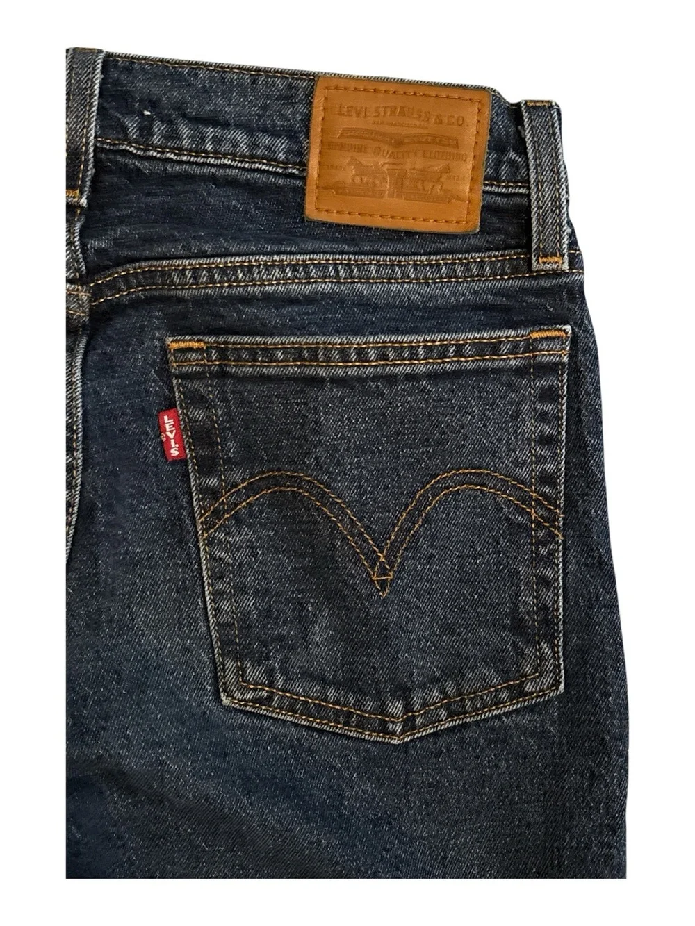 Levi’s Wedgie Bootcut Classic Dark Wash Women's Jeans Premium Big E Button Fly